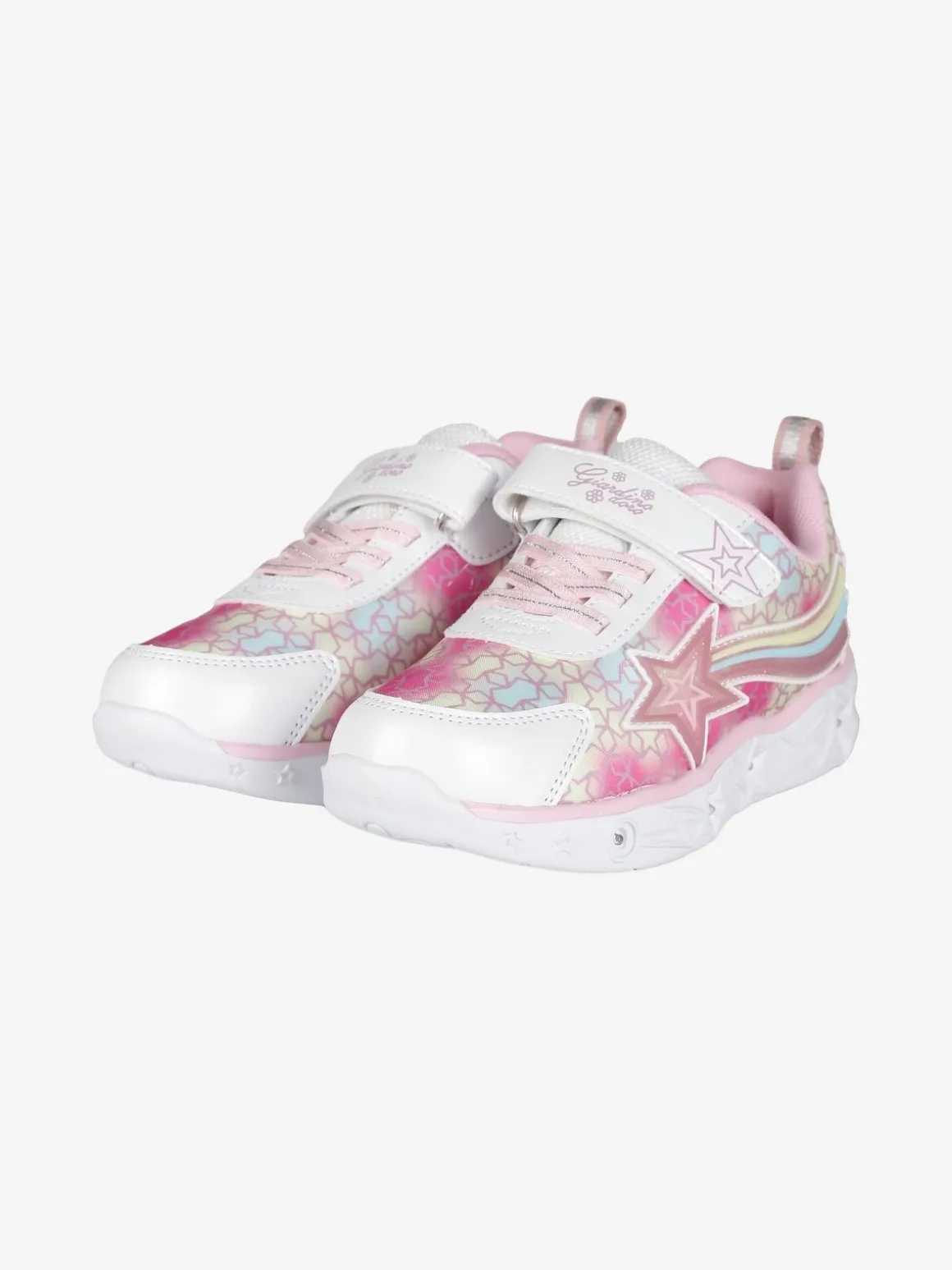 Giardino D'Oro Sneakers da ragazza con strappo e luci