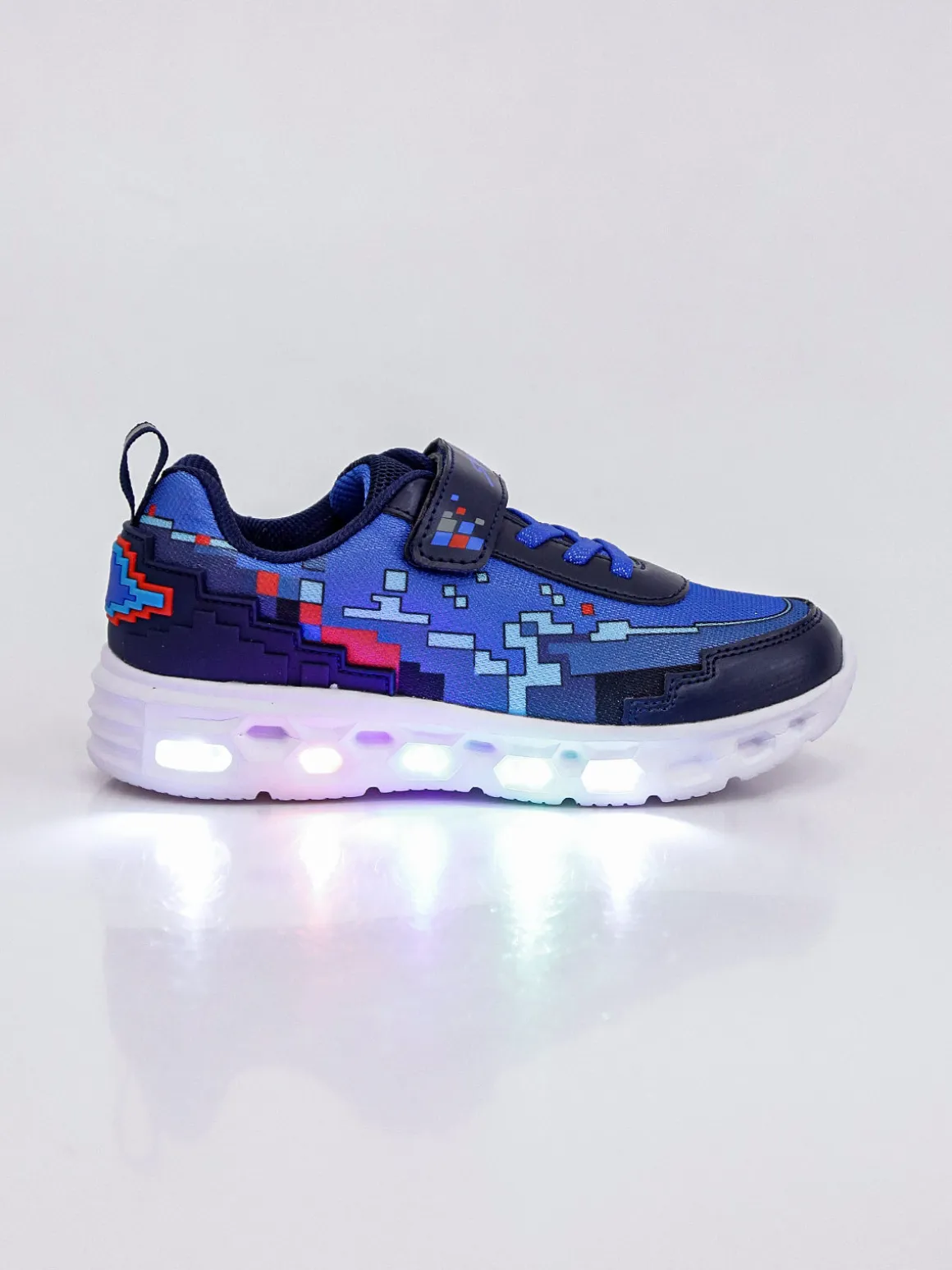 Giardino D'Oro Sneakers da ragazzo con luci e cinturino a strappo - blu