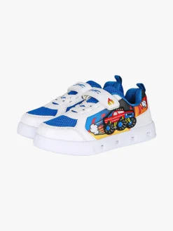 Giardino D'Oro Sneakers da ragazzo con luci e cinturino a strappo - bianco