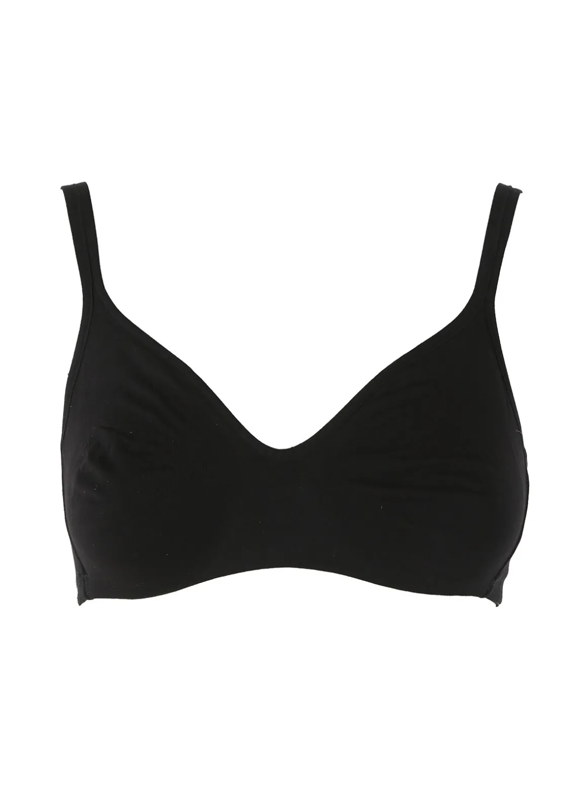 Gios AROMA Reggiseno con coppe preformate in cotone COPPA B - nero