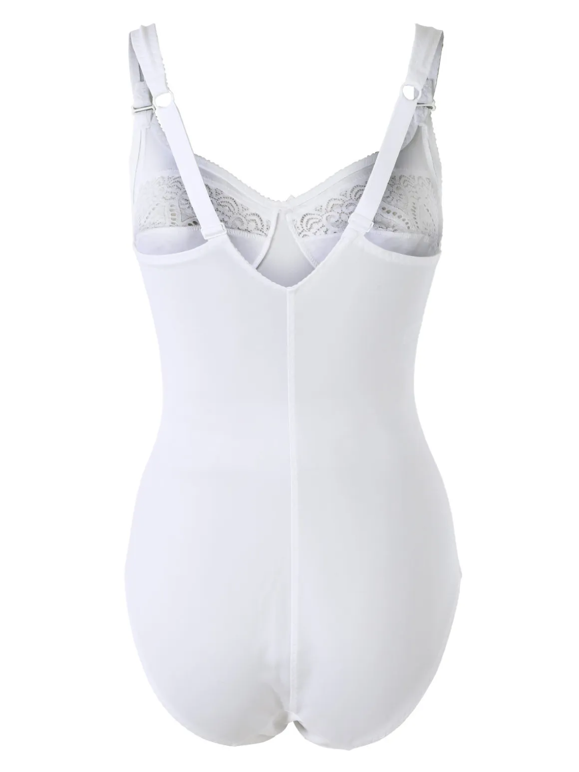Gios 978 Body donna con pizzo COPPA B - bianco