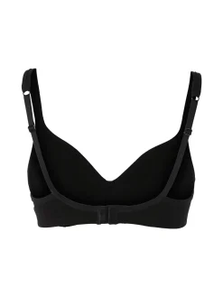 Gios CANNELLA Reggiseno con coppe preformate con rinforzo imbottito in cotone COPPA B - nero