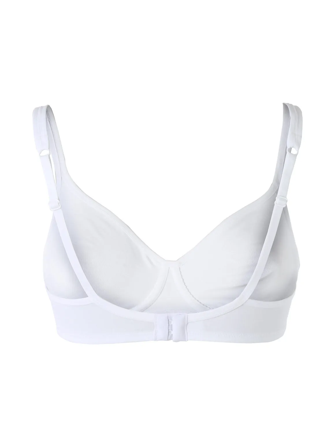 Gios CANNELLA Reggiseno con coppe preformate con rinforzo imbottito in cotone COPPA B - bianco