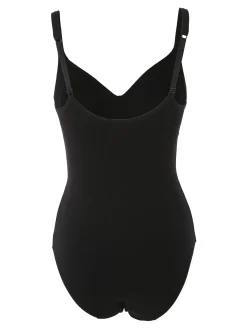 Gios PEONIA Body donna in cotone con coppe preformate COPPA B - nero