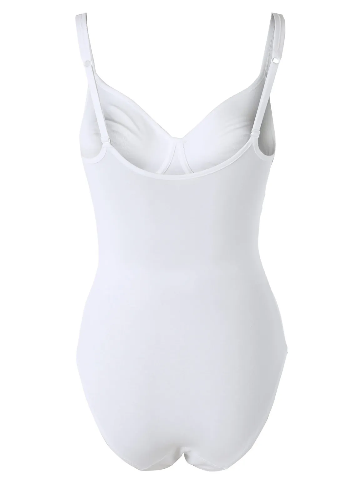 Gios PEONIA Body donna in cotone con coppe preformate COPPA B - bianco