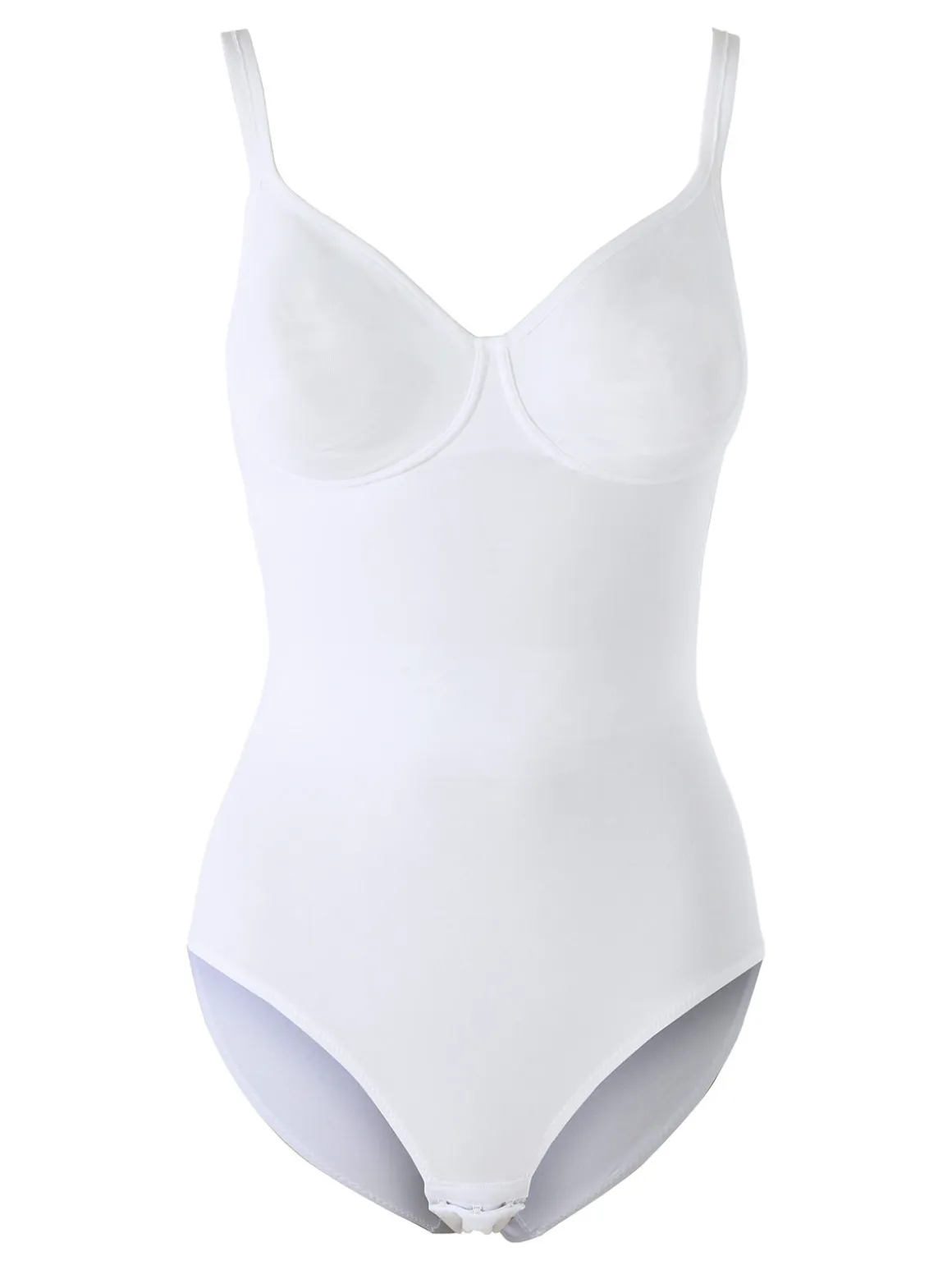 Gios PEONIA Body donna in cotone con coppe preformate COPPA B - bianco