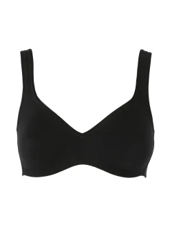 Gios PINK Reggiseno con coppe preformate in cotone makò COPPA B - nero