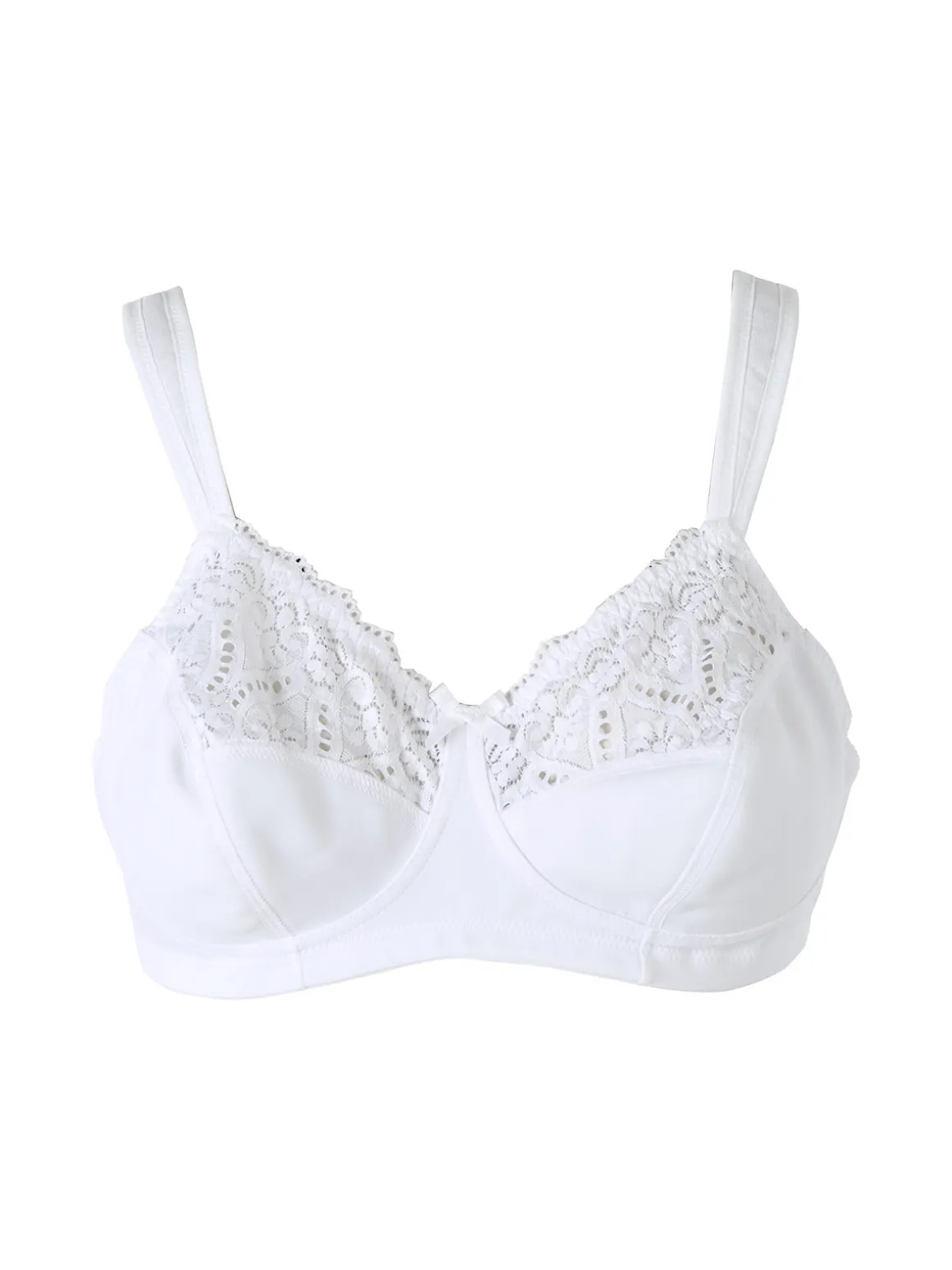 Gios 973 Reggiseno con coppe foderate in cotone COPPA B - bianco