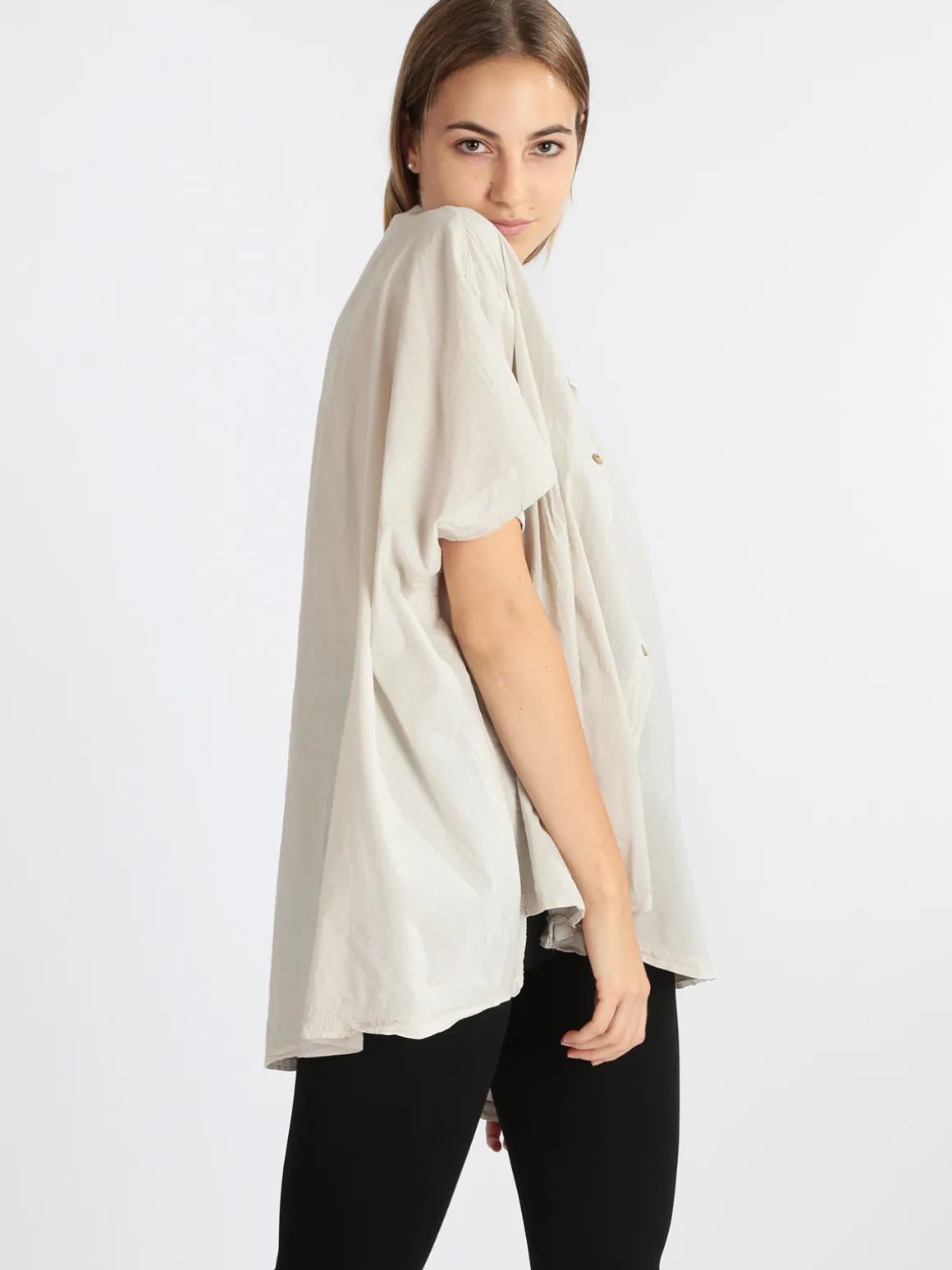 Gioya Maxi camicia donna con manica a pipistrello