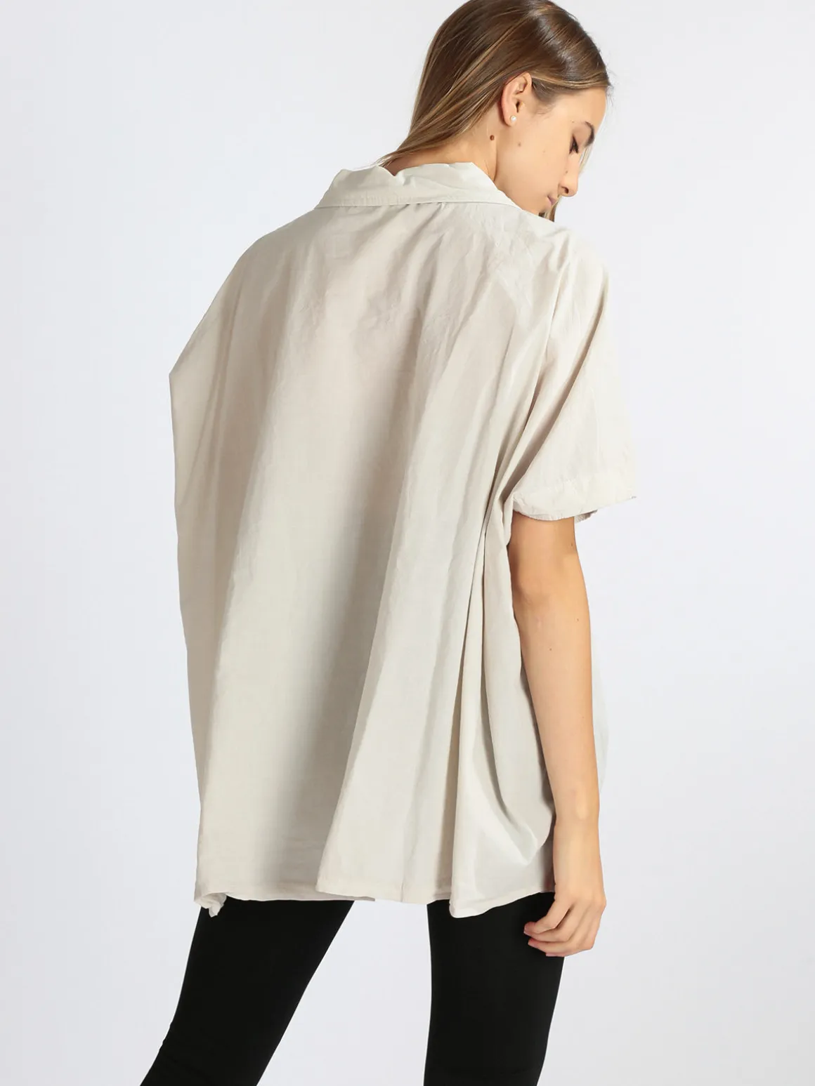 Gioya Maxi camicia donna con manica a pipistrello