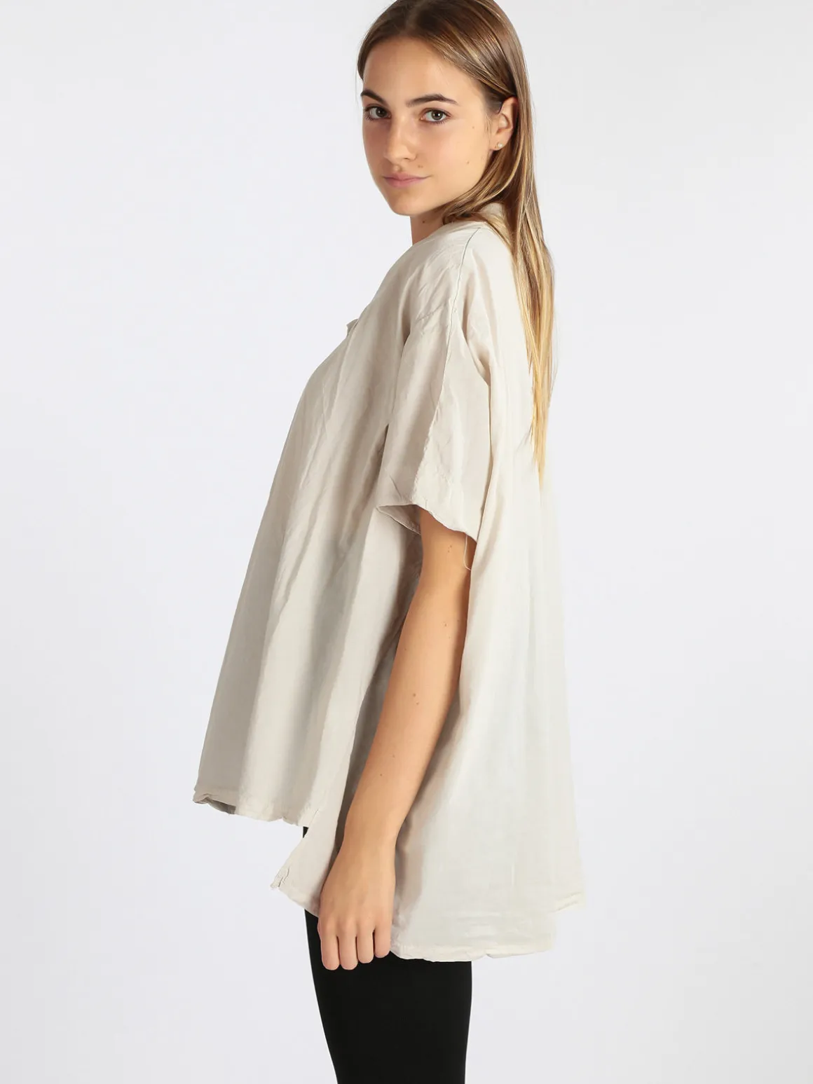 Gioya Maxi camicia donna con manica a pipistrello