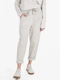 Gioya Pantaloni jogger da donna in cotone con coulisse