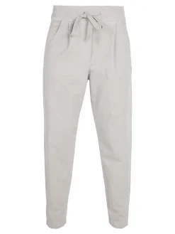Gioya Pantaloni jogger da donna in cotone con coulisse