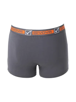 Givova Boxer da uomo in cotone bielastico - grigio