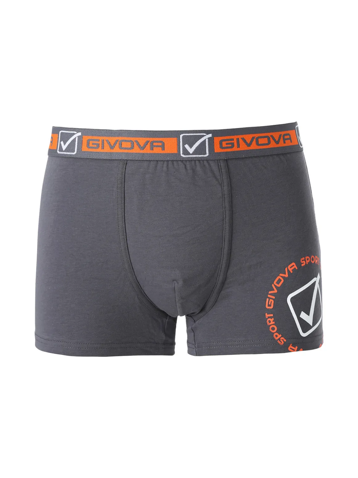 Givova Boxer da uomo in cotone bielastico - grigio