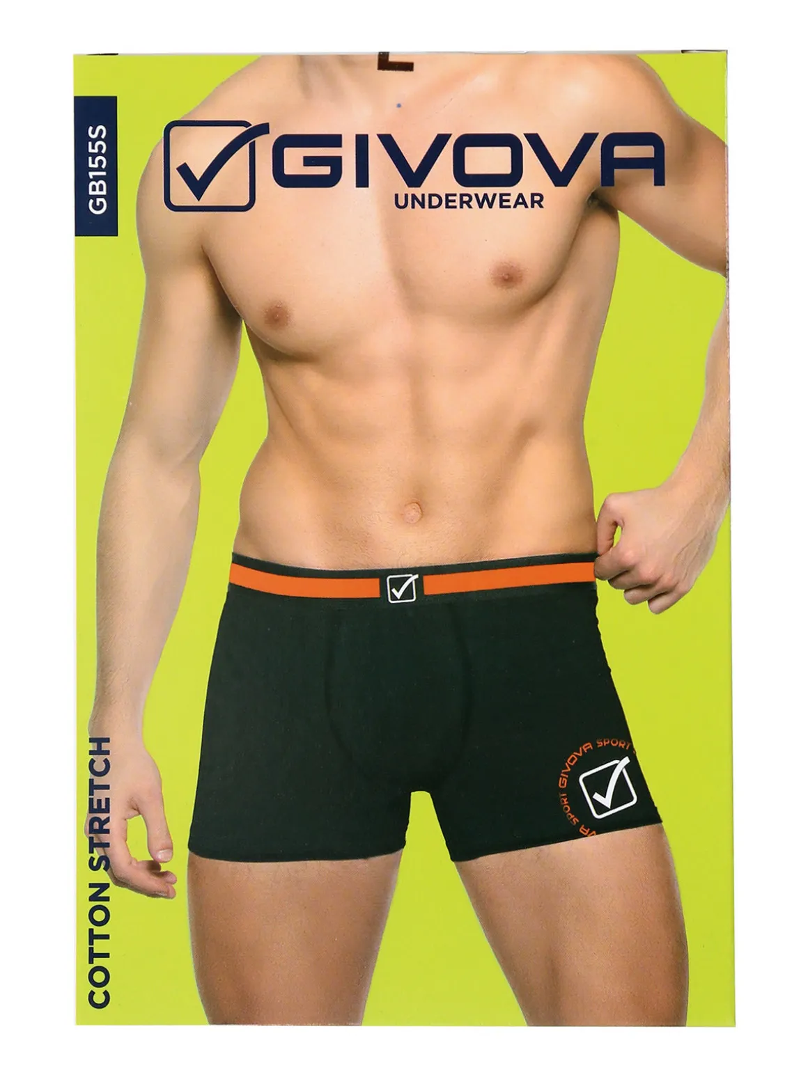 Givova Boxer da uomo in cotone bielastico - blu