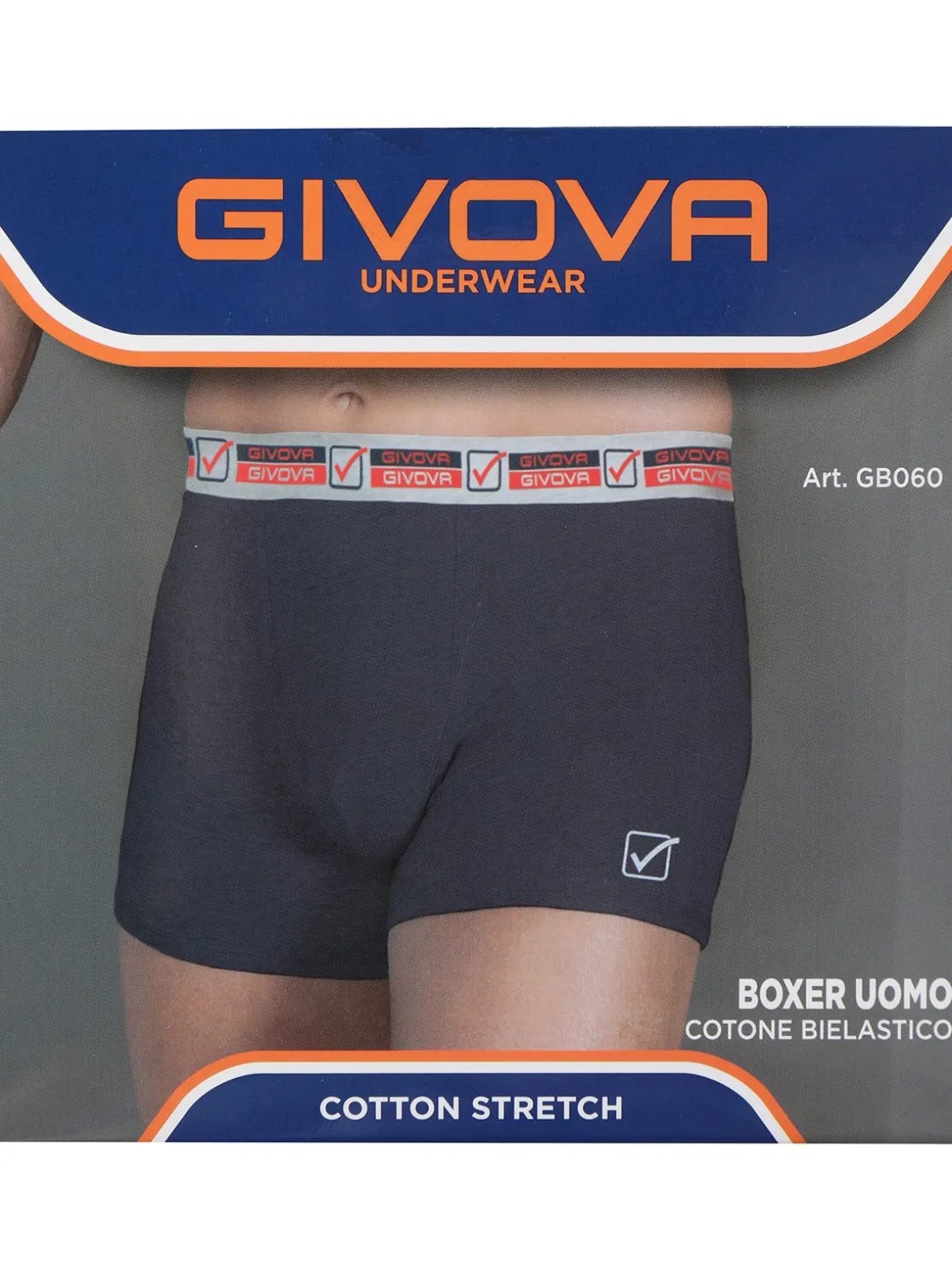 Givova Boxer in cotone bielastico da uomo