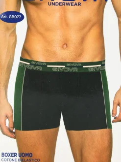 Givova Boxer uomo bicolore in cotone bielastico