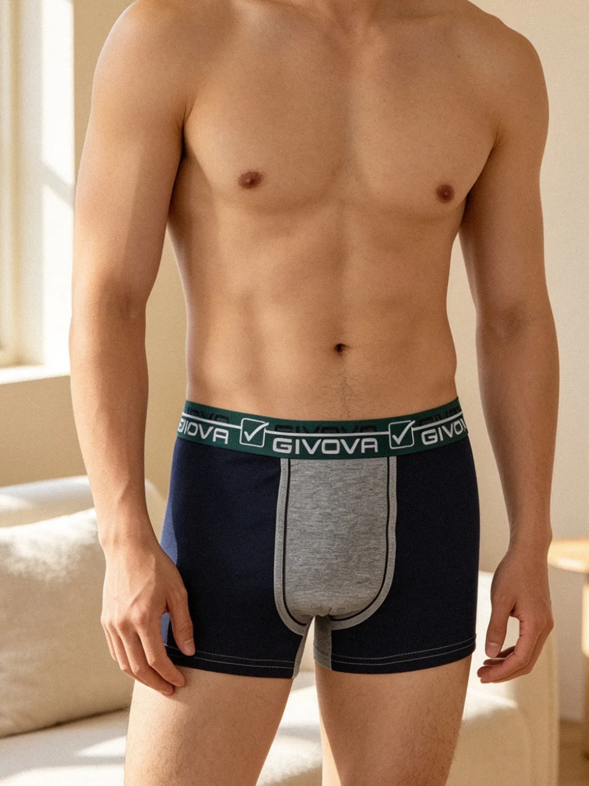Givova Boxer uomo in cotone bielastico