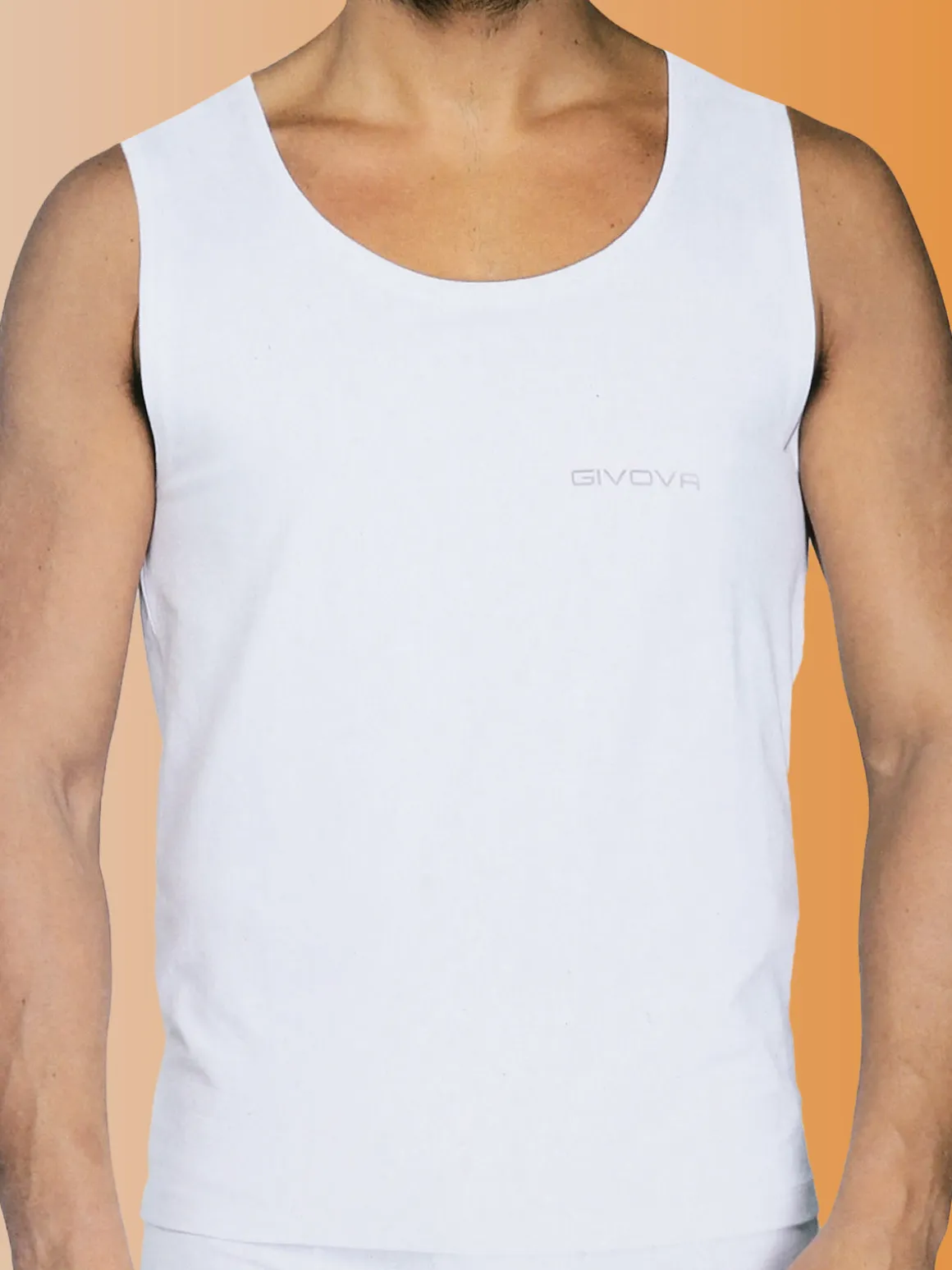 Givova Canotta uomo in cotone - bianco