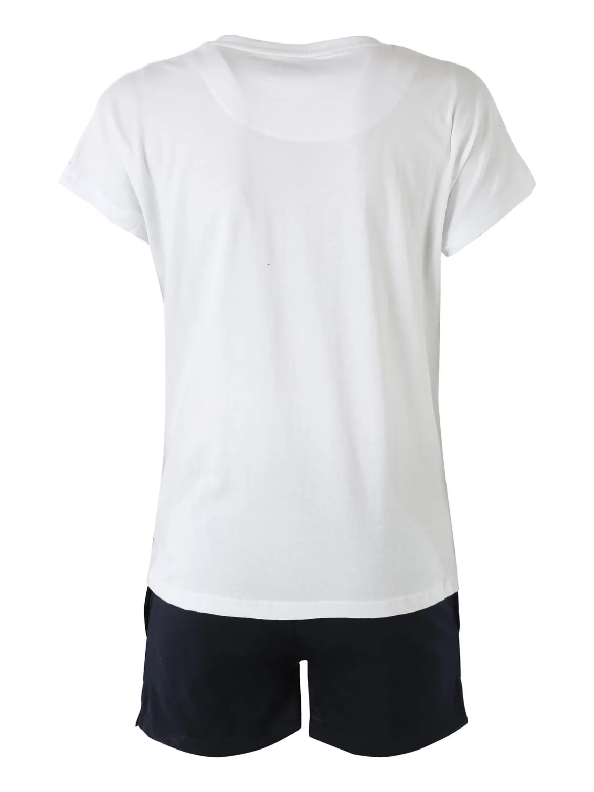 Givova Completo corto da donna in cotone con logo - bianco