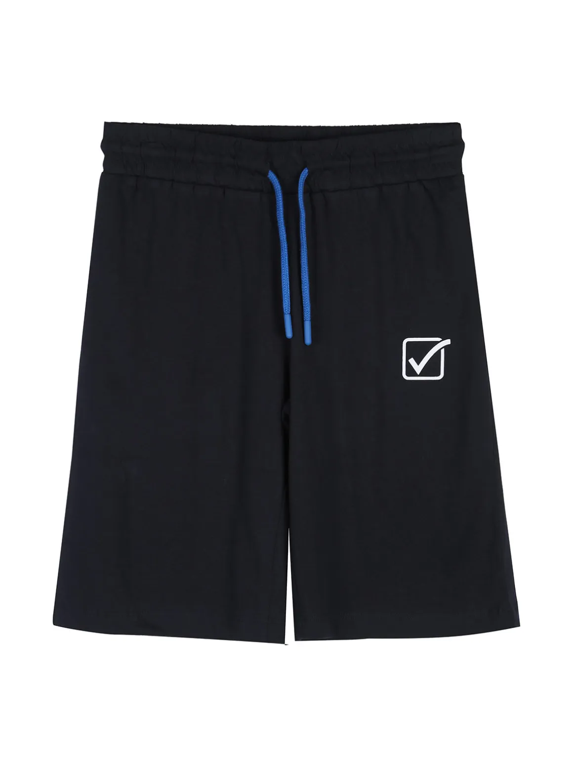 Givova Completo corto da ragazzo in cotone con t-shirt logo e bermuda - blu scuro