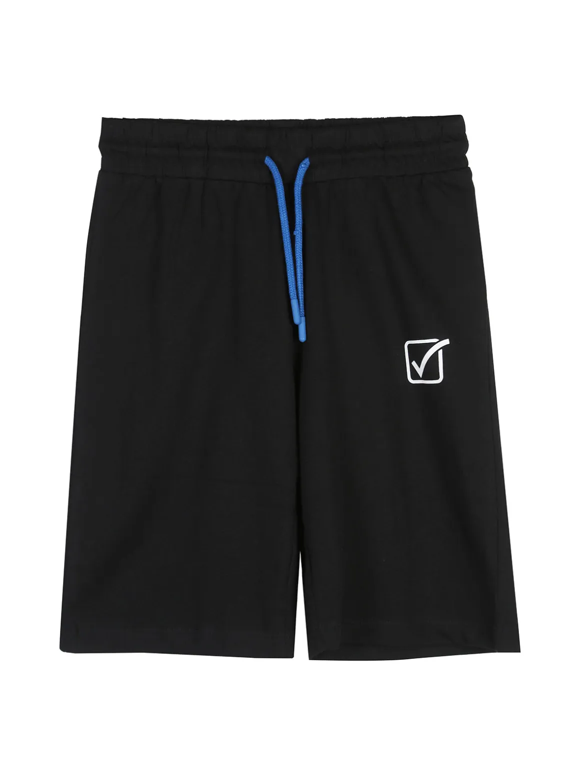 Givova Completo corto da ragazzo in cotone con t-shirt logo e bermuda - nero