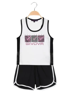 Givova Completo corto sportivo 2 pezzi da bambina