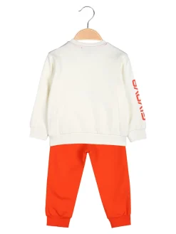 Givova Completo 2 pezzi da neonata con felpa e pantaloni tuta - rosso