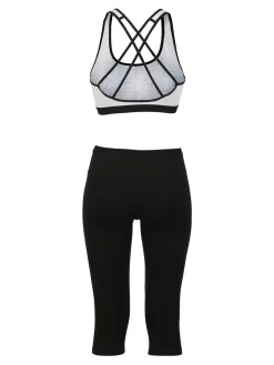 Givova Completo sportivo donna top + leggings a 3/4
