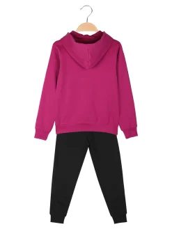 Givova Completo tuta da bambina 2 pezzi con cappuccio - fucsia