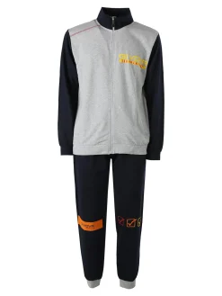 Givova Completo tuta da uomo full zip in cotone - grigio