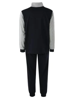 Givova Completo tuta da uomo full zip in cotone - blu scuro