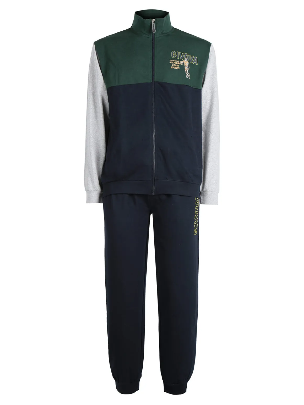 Givova Completo tuta da uomo 2 pezzi con zip
