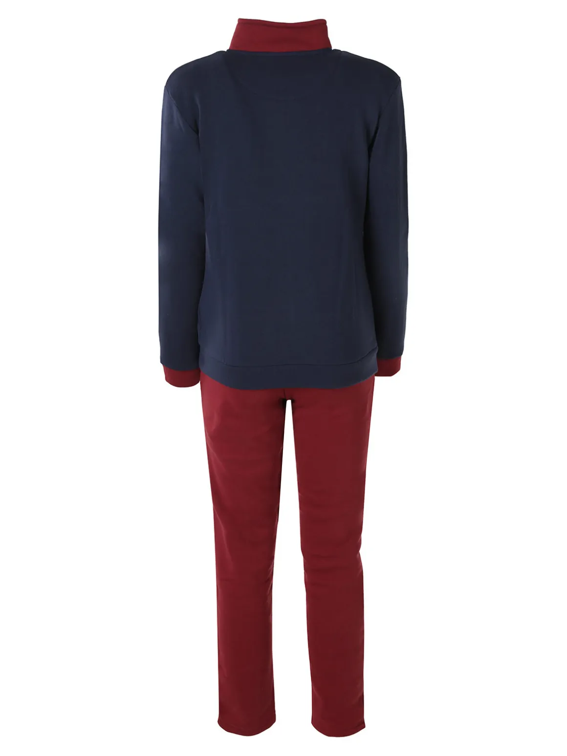 Givova Completo tuta felpata da donna full zip - blu scuro