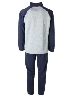 Givova Completo tuta felpata da uomo 2 pezzi full zip - grigio