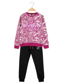 Givova Completo tuta girocollo da ragazza - fucsia