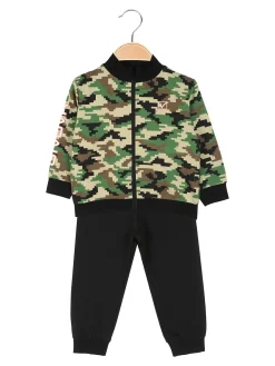 Givova Completo tuta 2 pezzi da neonato con zip - nero