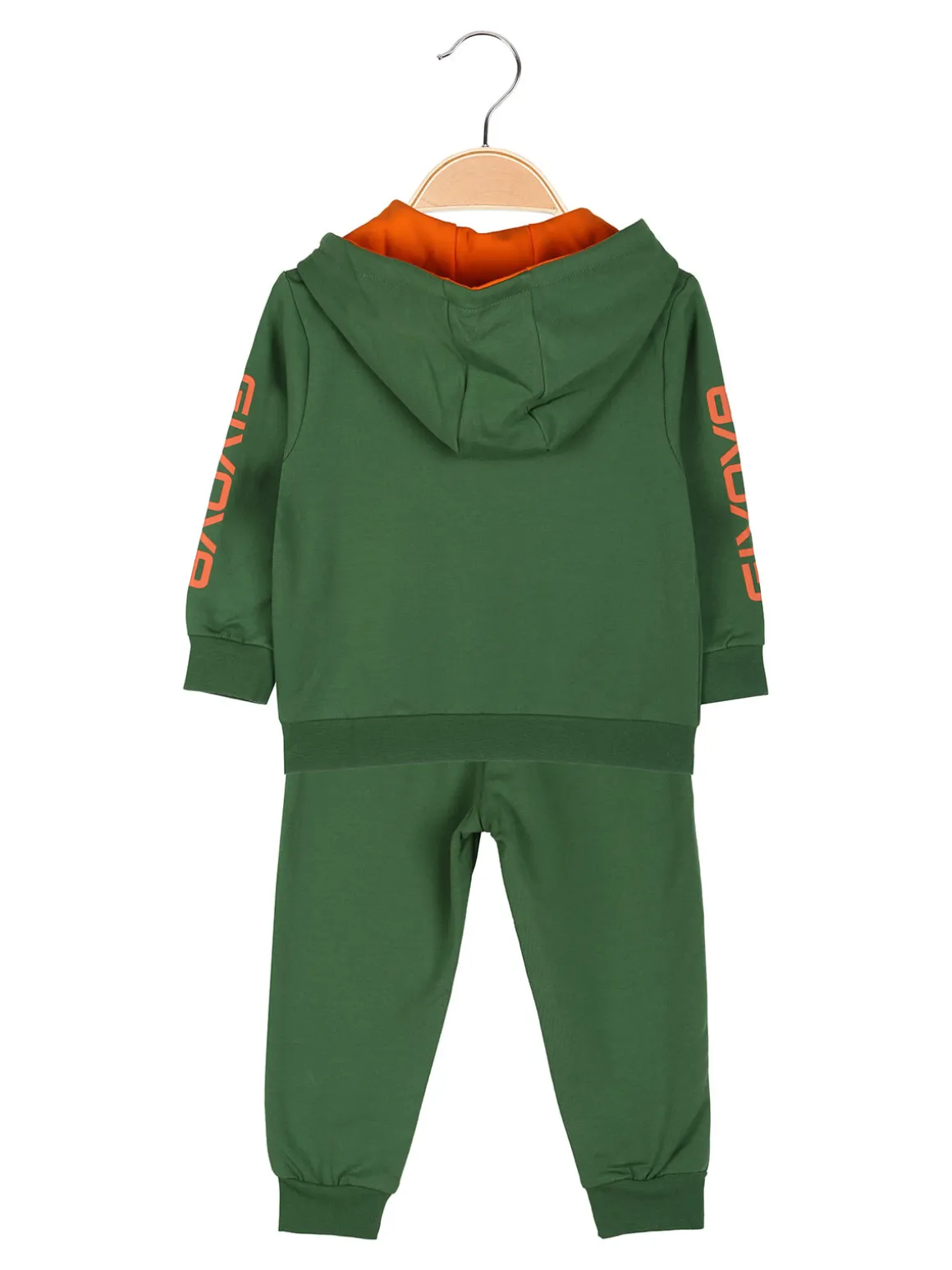 Givova Completo tuta 2 pezzi da neonato con cappuccio e zip - verde
