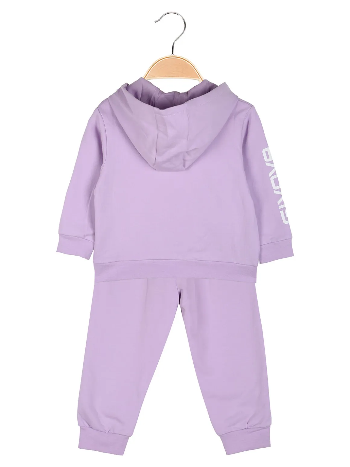 Givova Completo tuta 2 pezzi da neonata con cappuccio e zip - lilla
