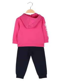 Givova Completo tuta 2 pezzi da neonata con cappuccio e zip - fucsia