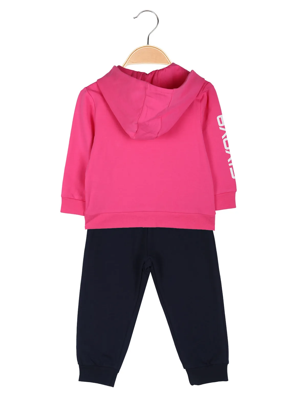 Givova Completo tuta 2 pezzi da neonata con cappuccio e zip - fucsia