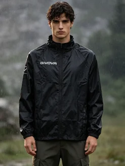 Givova Giacca a vento da uomo con zip
