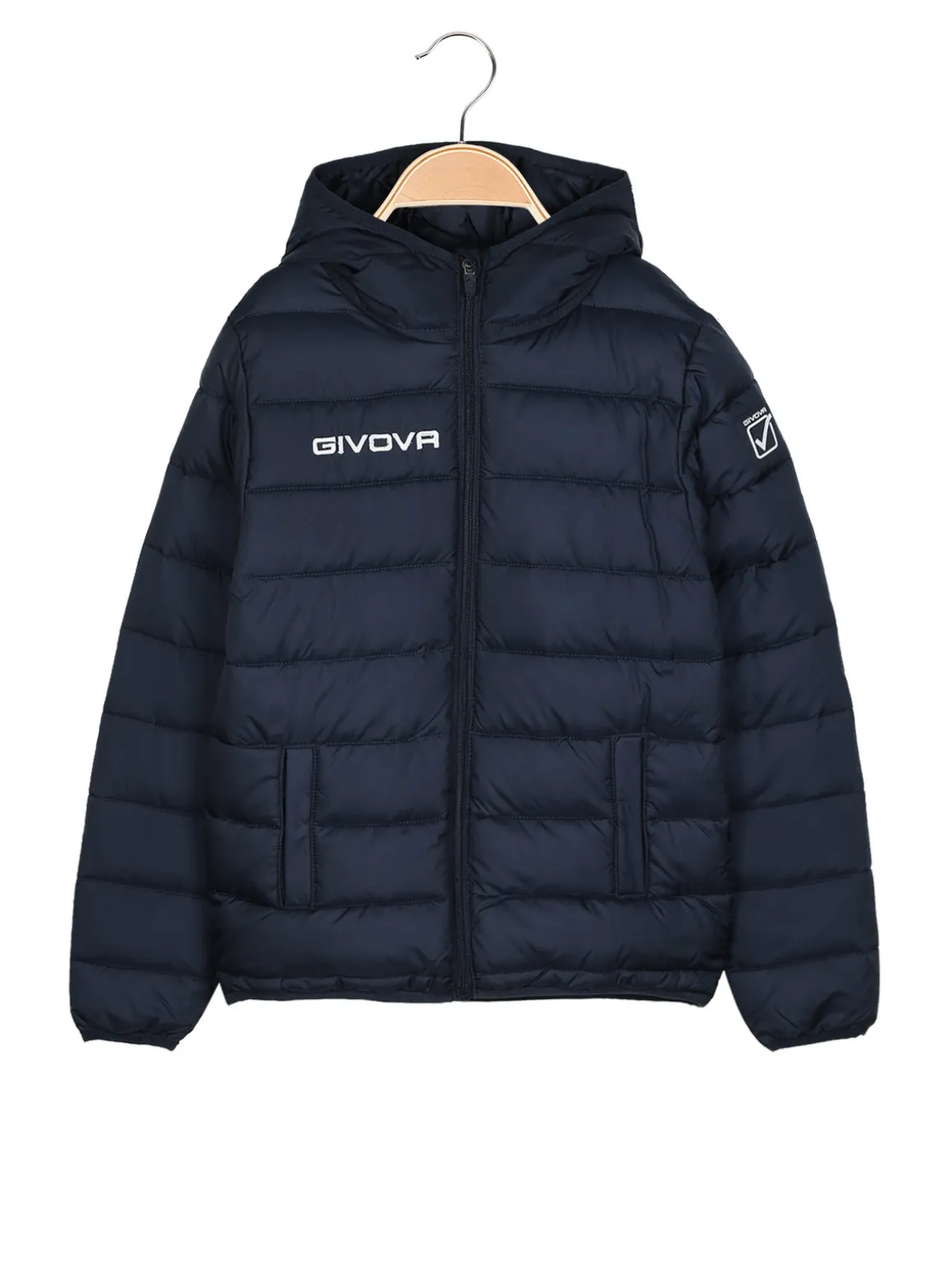 Givova Giubbotto da bambino con cappuccio e zip
