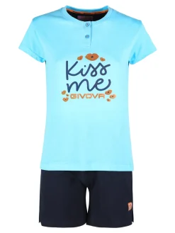 Givova Pigiama corto da donna in misto cotone jersey