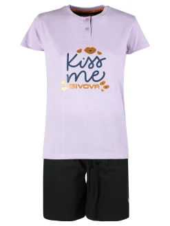 Givova Pigiama corto da donna in misto cotone jersey