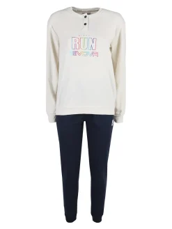 Givova Pigiama donna in cotone interlock - panna