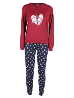 Givova Pigiama lungo da donna in cotone interlock