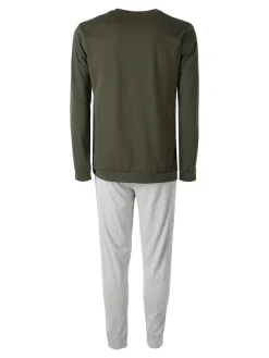 Givova Pigiama lungo da uomo in misto cotone - militare