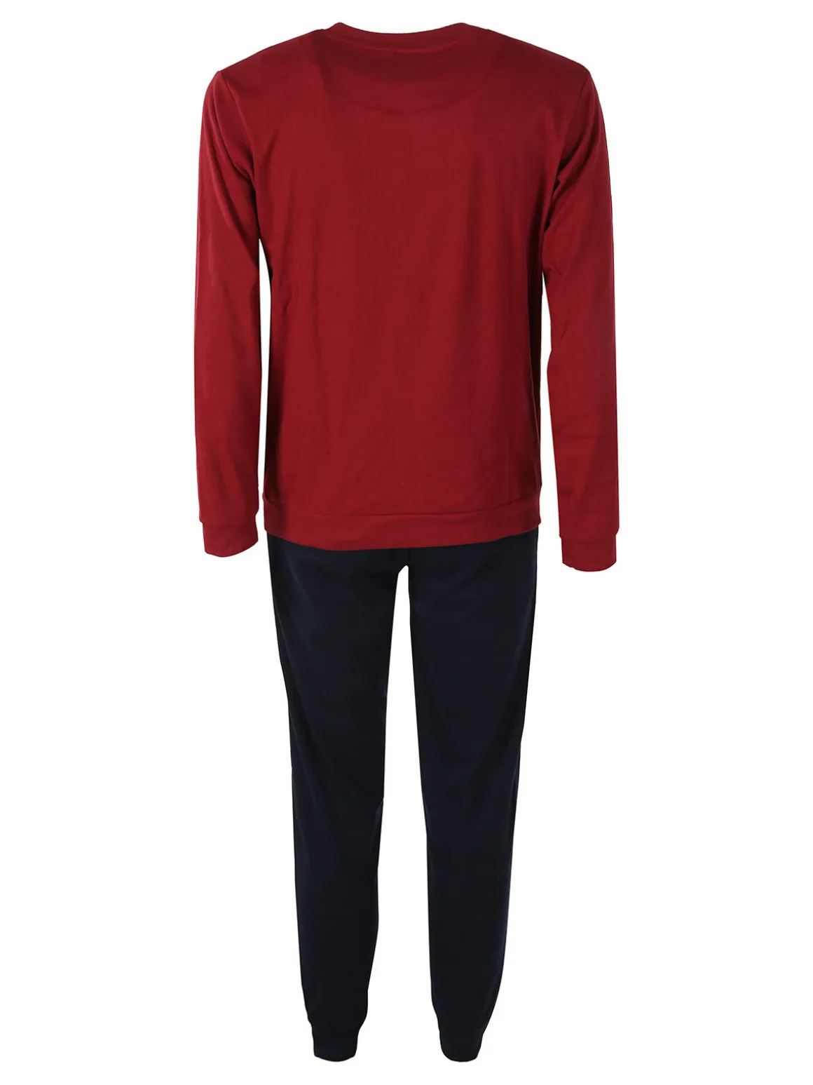 Givova Pigiama uomo in misto cotone interlock con logo - bordeaux